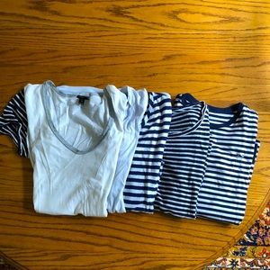 Vineyard Vines & JCrew striped tee bundle -size XS/S
